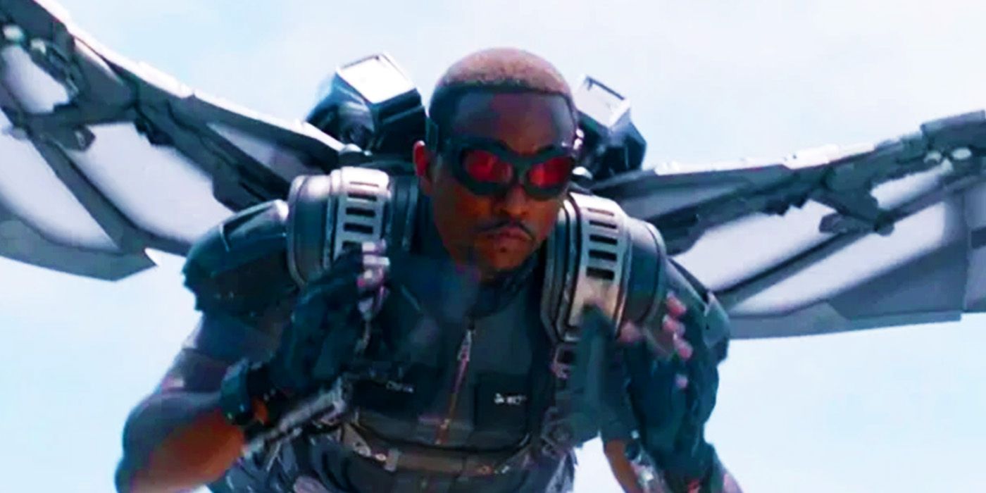 Sam Wilson's Falcon with guns in Captain America The Winter Soldier