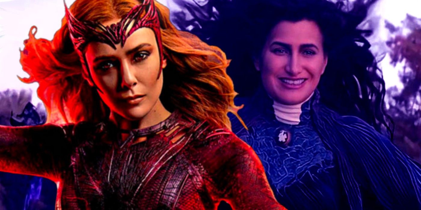 Elizabeth Olsen as Scarlet Witch and Agatha Harkness