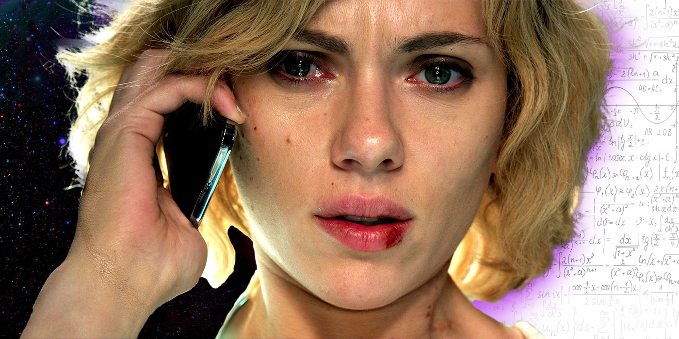 Scarlett Johansson as Lucy looking sad in Lucy