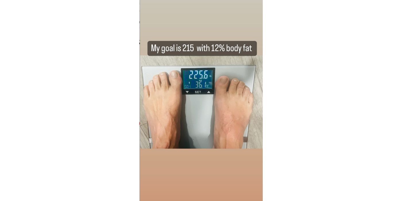 Scott Wern 90 Day Fiancé Instagram Story Weighing Scale