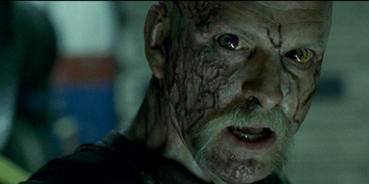 An infected man from the movie 28 Weeks Later