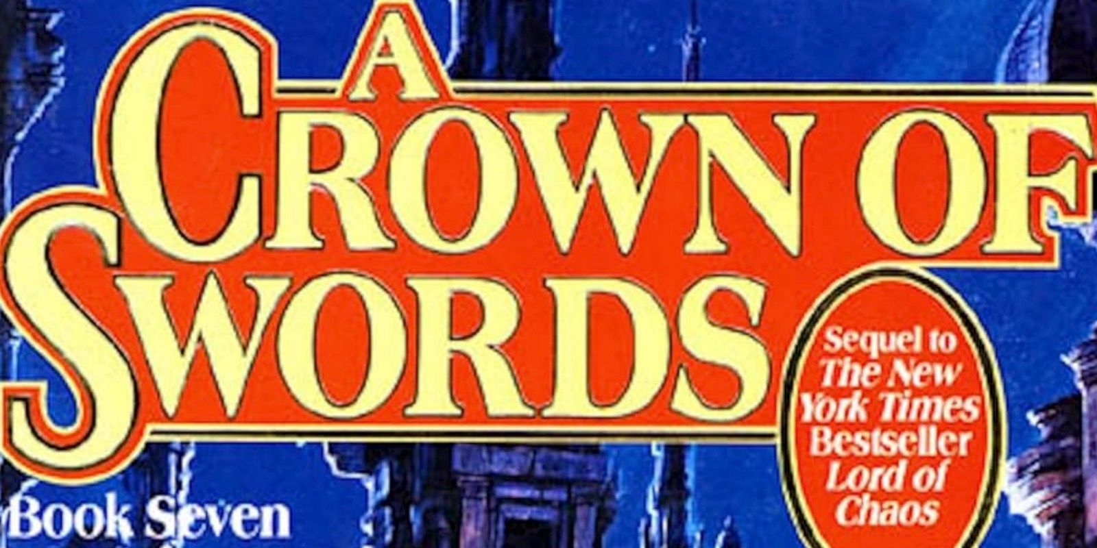 The cover of a Crown of Swords by Robert Jordan.