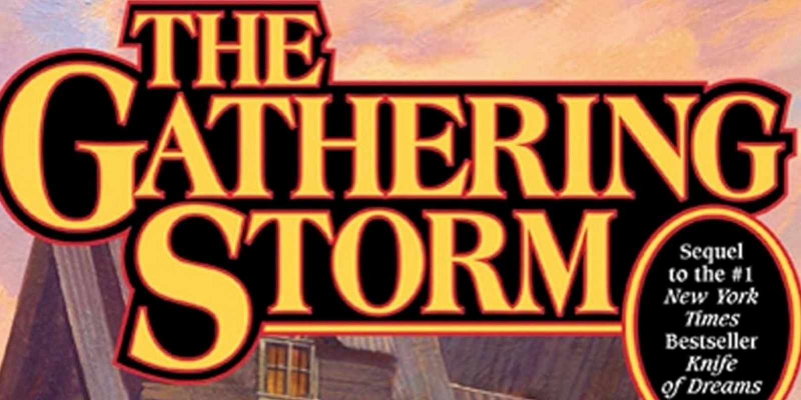 The cover of The Gathering Storm by Robert Jordan and Brandon Sanderson.