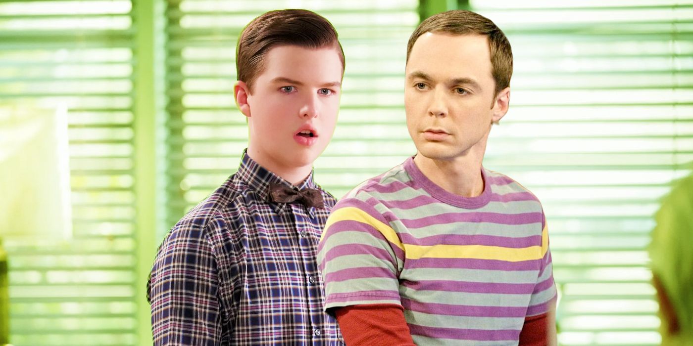 Sheldon from Young Sheldon and the Big Bang Theory
