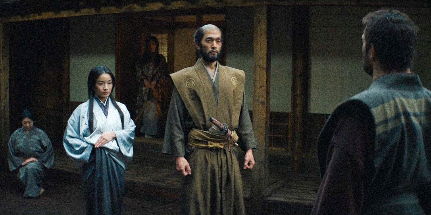 buntaro arriving to John Blackthorne's house with Toda Mariko in shogun