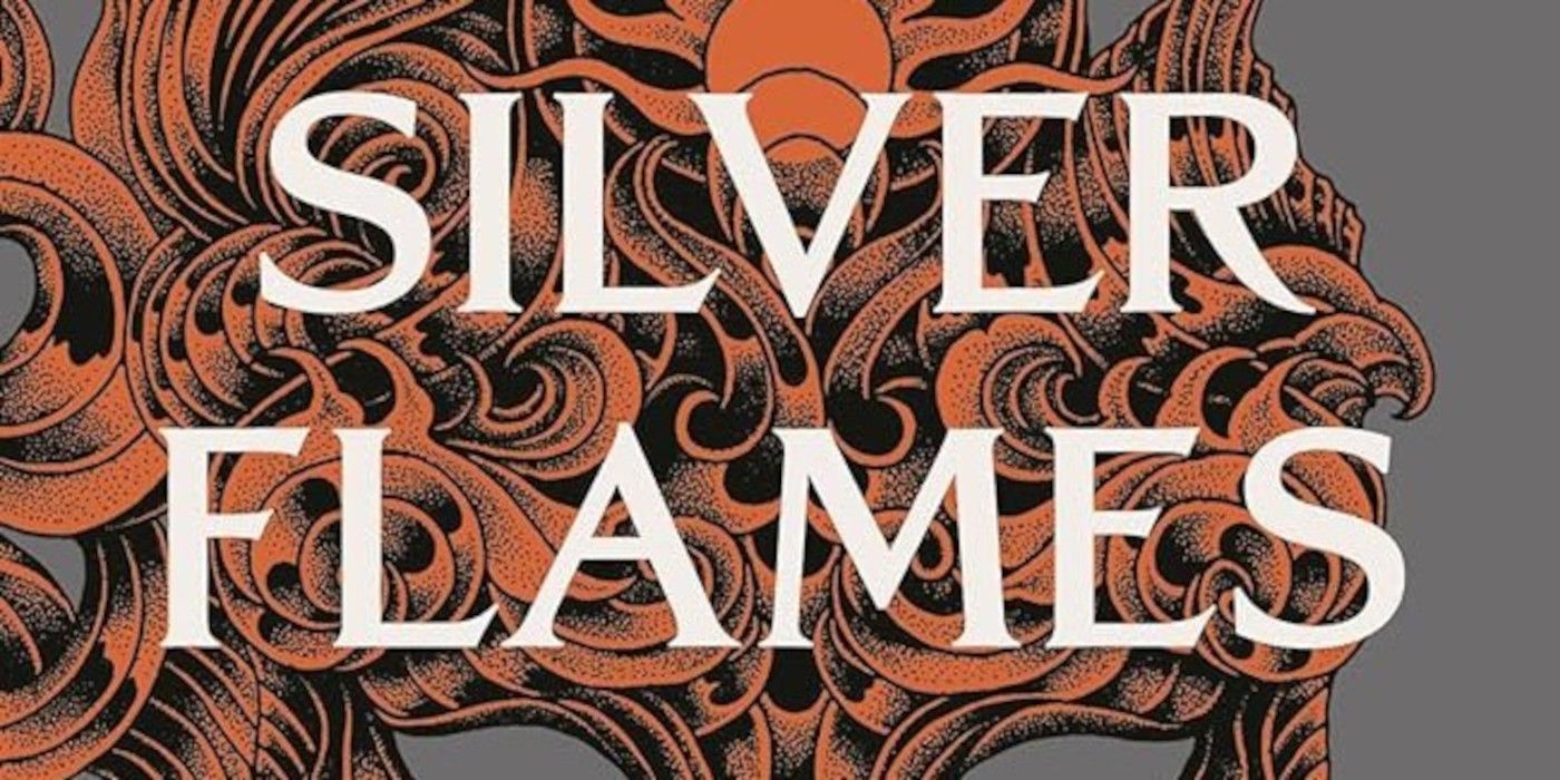 A close-up of the cover of A Court of Silver Flames by Sarah J. Maas