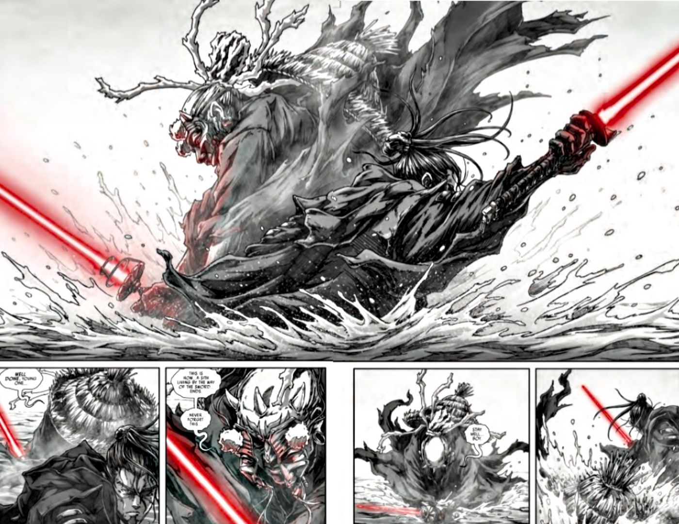 Sith Ronin vs Zabrak Darth Maul Mestre Espadachim