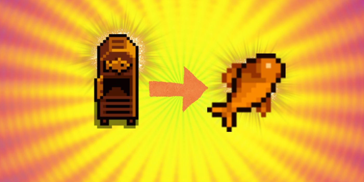 Stardew Valley using a fish smoker to smoke fish into a new food item