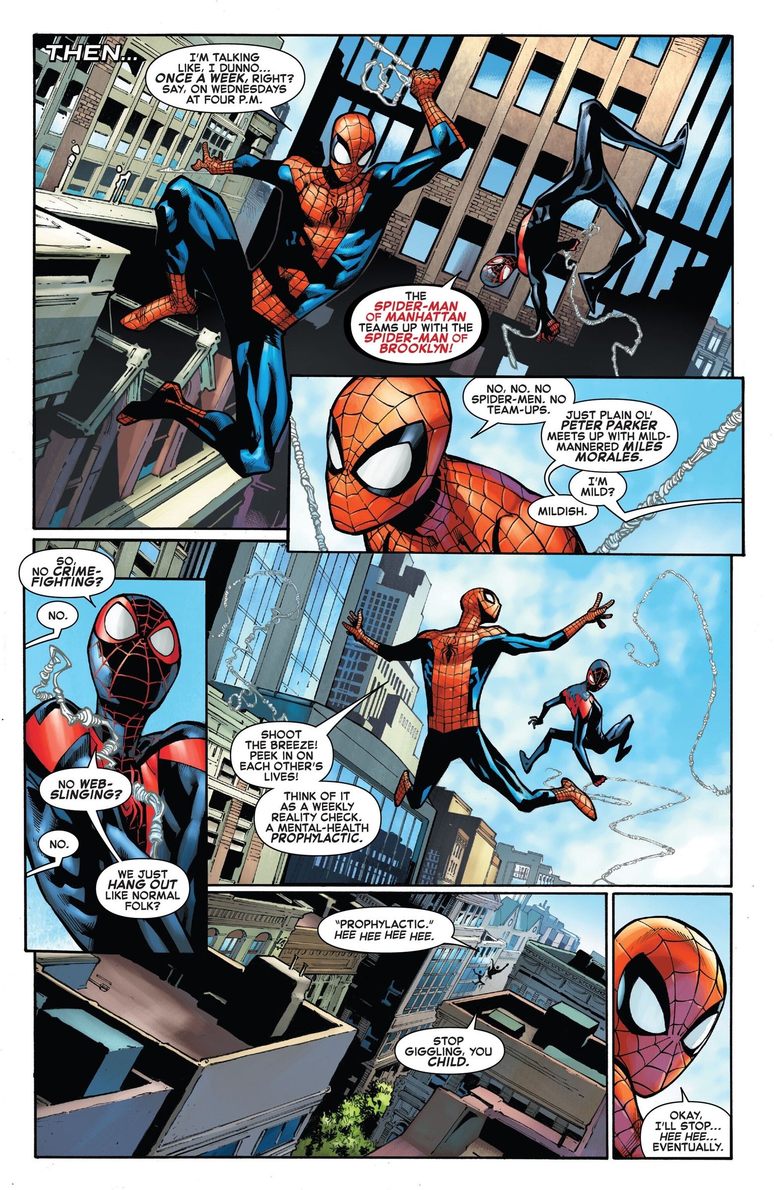 Spectacular Spider-Men #1 Begins a Joyous New Era of Peter & Miles’ Relationship (Review)