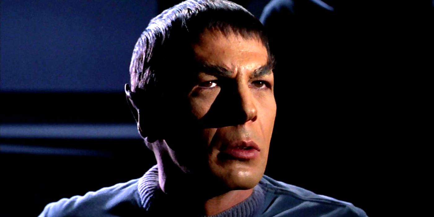Leonard Nimoy as Spock in Star Trek's original pilot. 