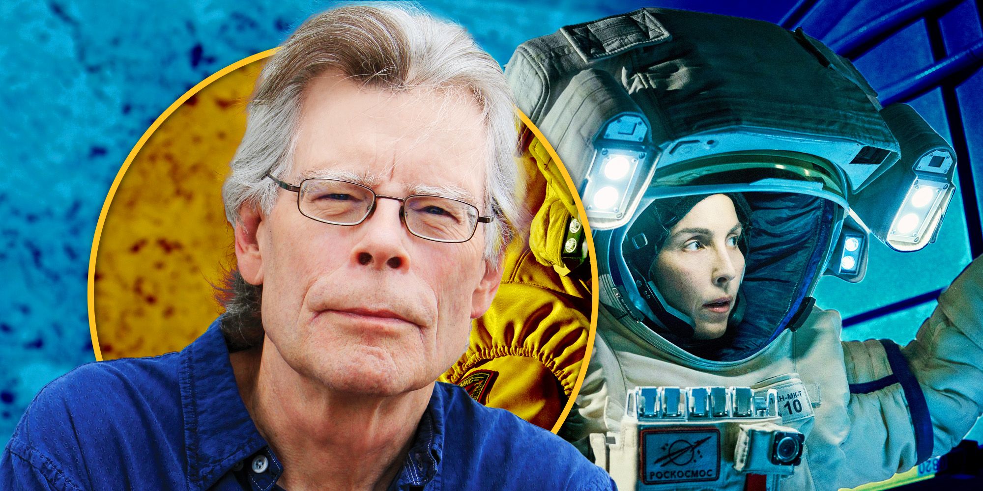 Stephen King and Noomi Rapace in Constellation