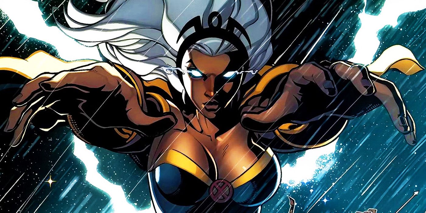 Storm manipulating the weather in Marvel Comics