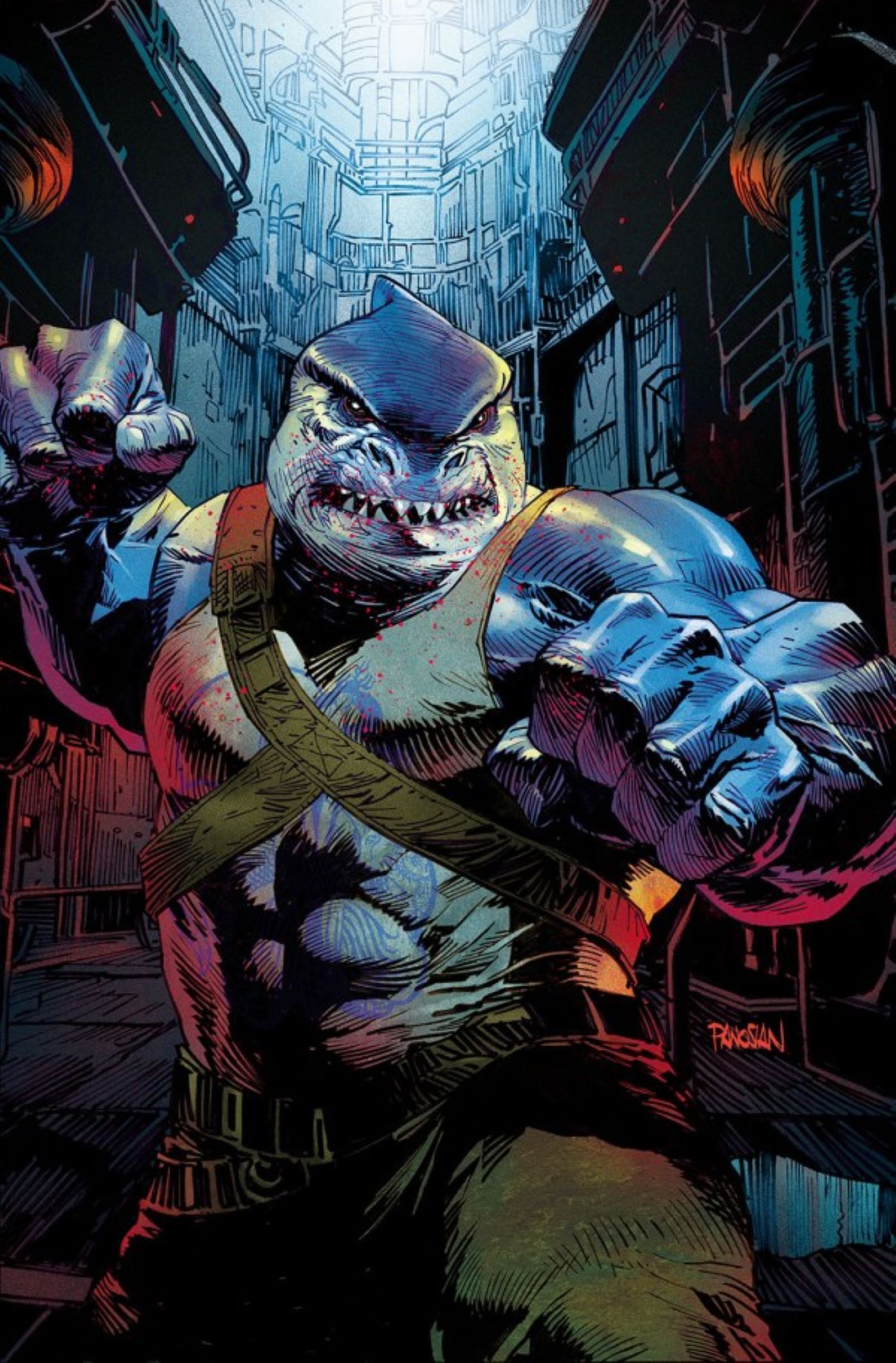 Suicide Squad Kill Arkham Asylum #5 featuring King Shark on the cover.