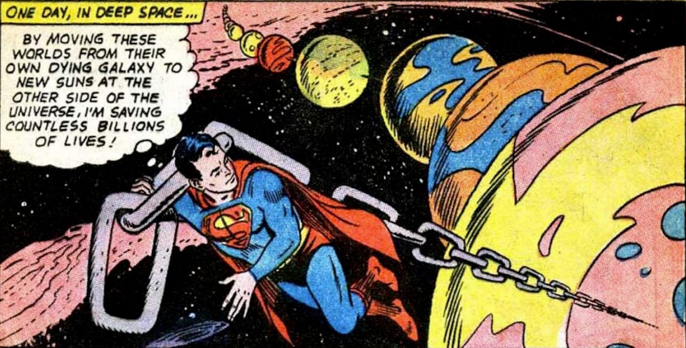Superboy Tows An Entire Galaxy To A New Location