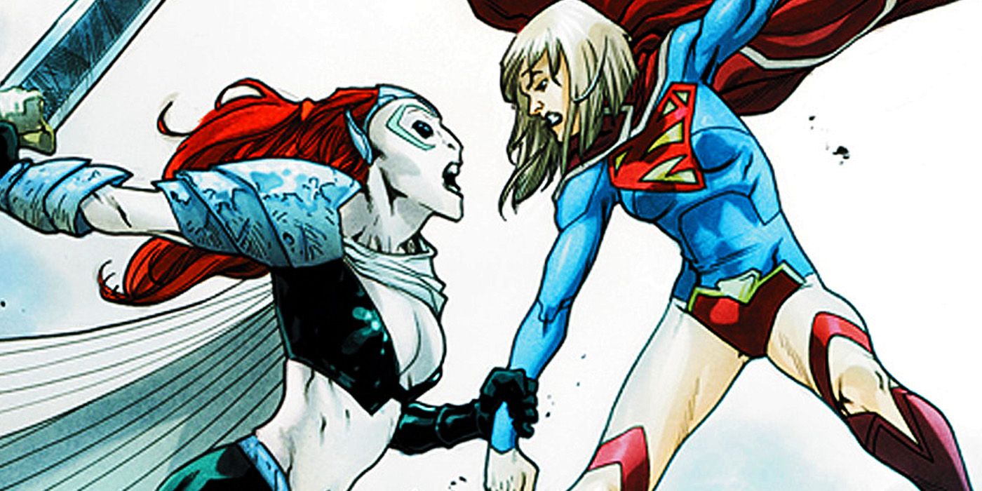 Supergirl fighting Reign in DC Comics