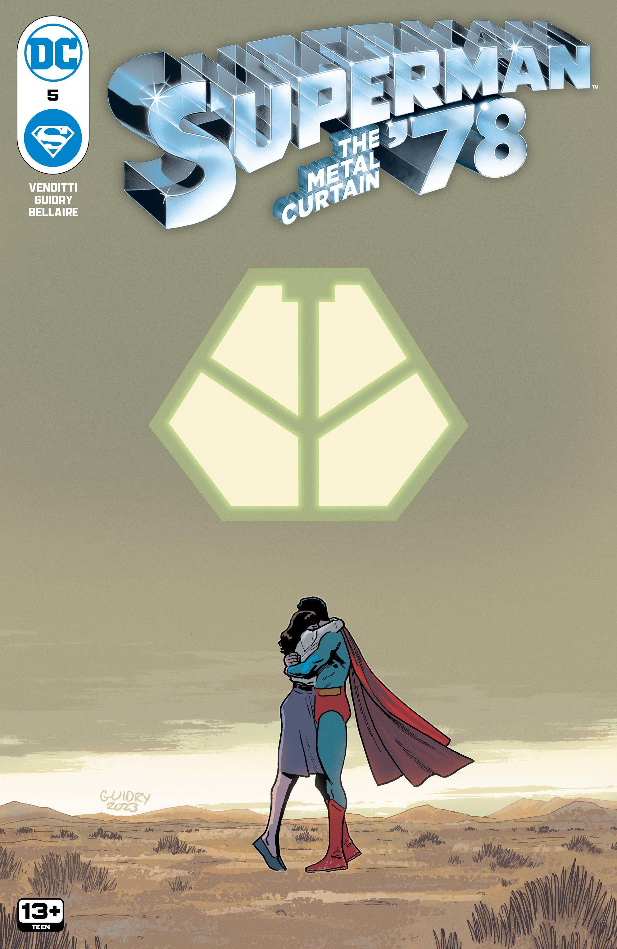 Capa de cortina de metal Superman 78 5