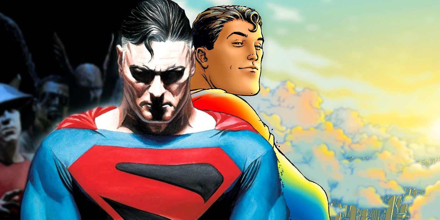 Superman from Kingdom Come and All-Star Superman.