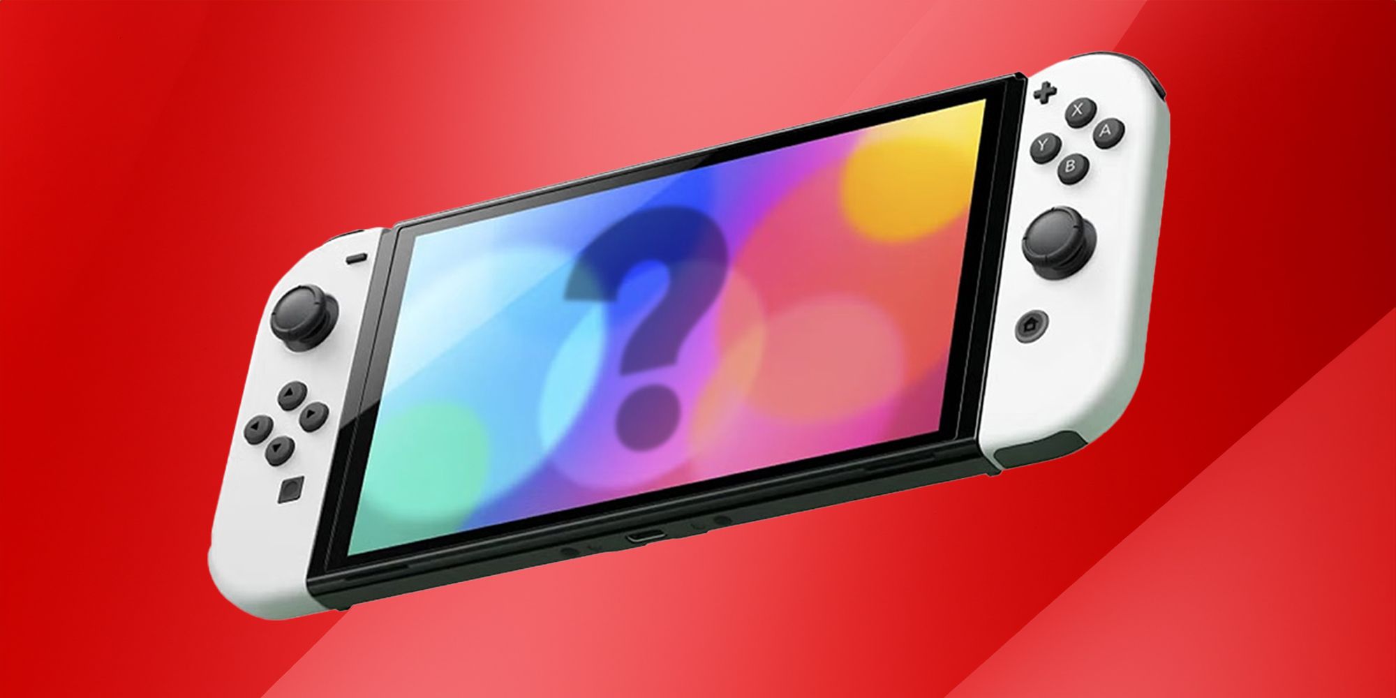 Switch mystery on red background