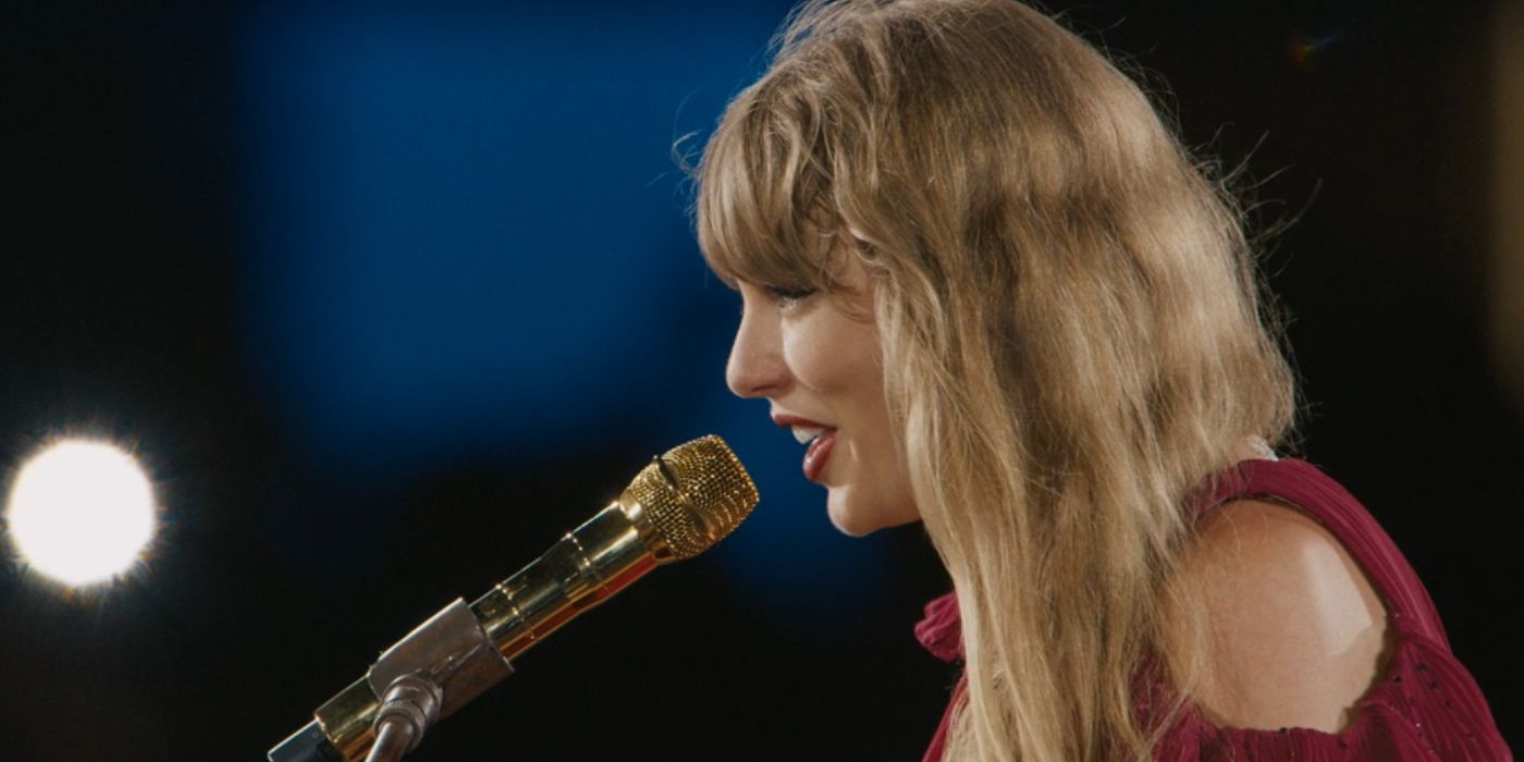 Taylor Swift sings You Are In Love during The Eras Tour Movie