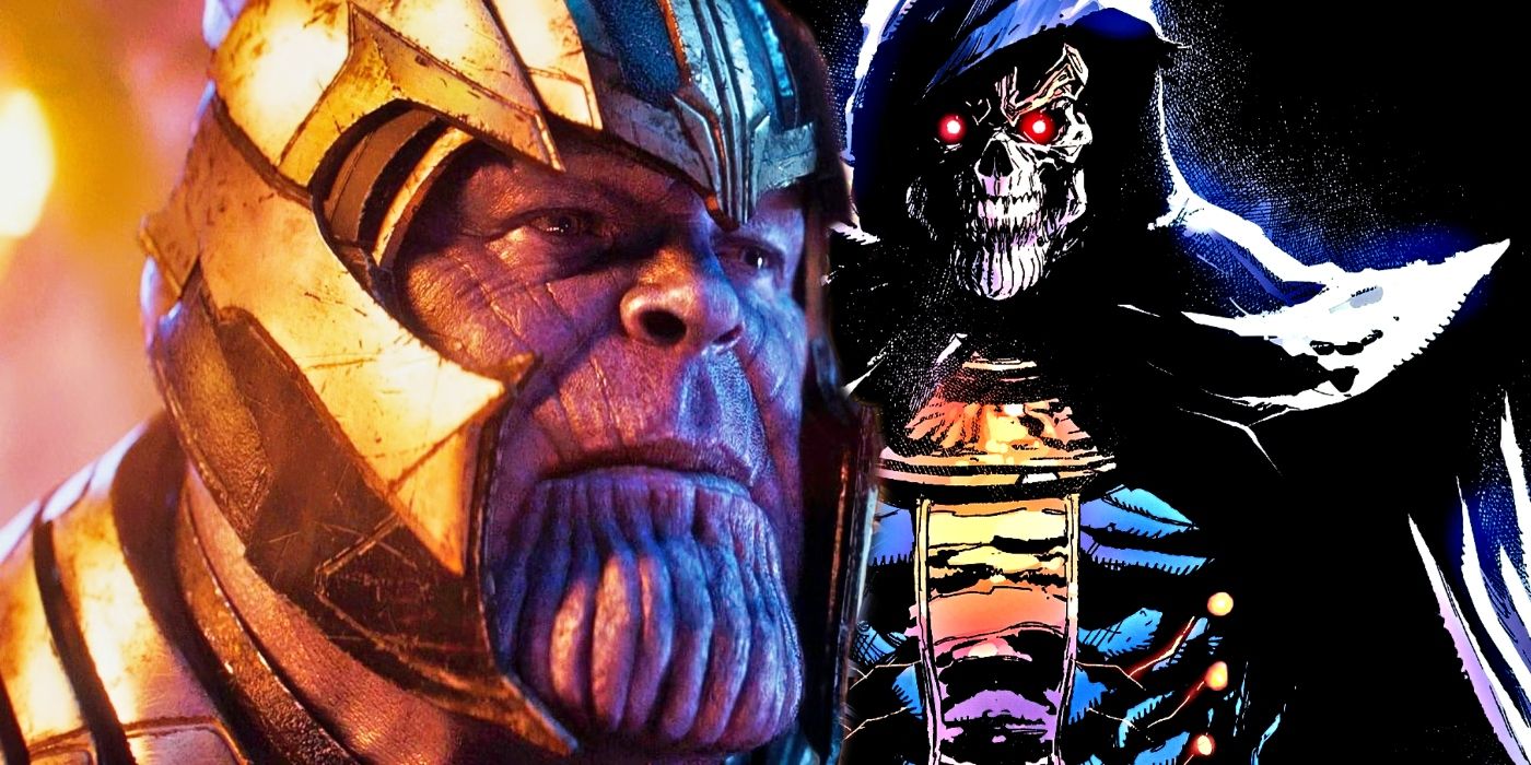 MCU's Thanos with a version of him that's merged with Death.