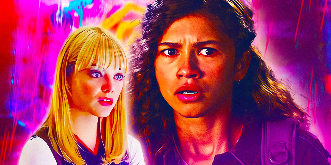 The Amazing Spider-Man Emma Stone as Gwen Stacy and MCU's Zendaya as MJ