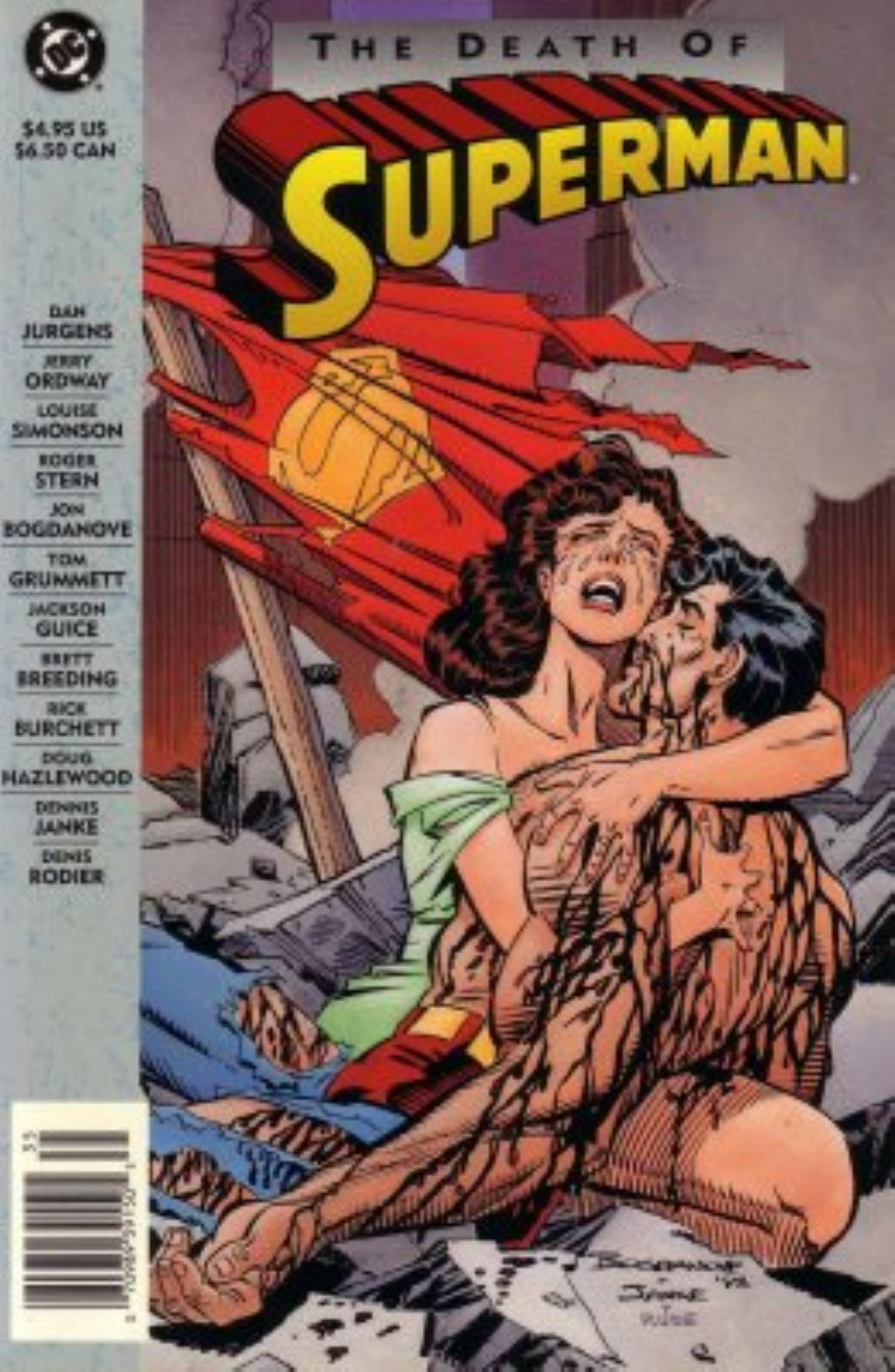 The Death of Superman cover