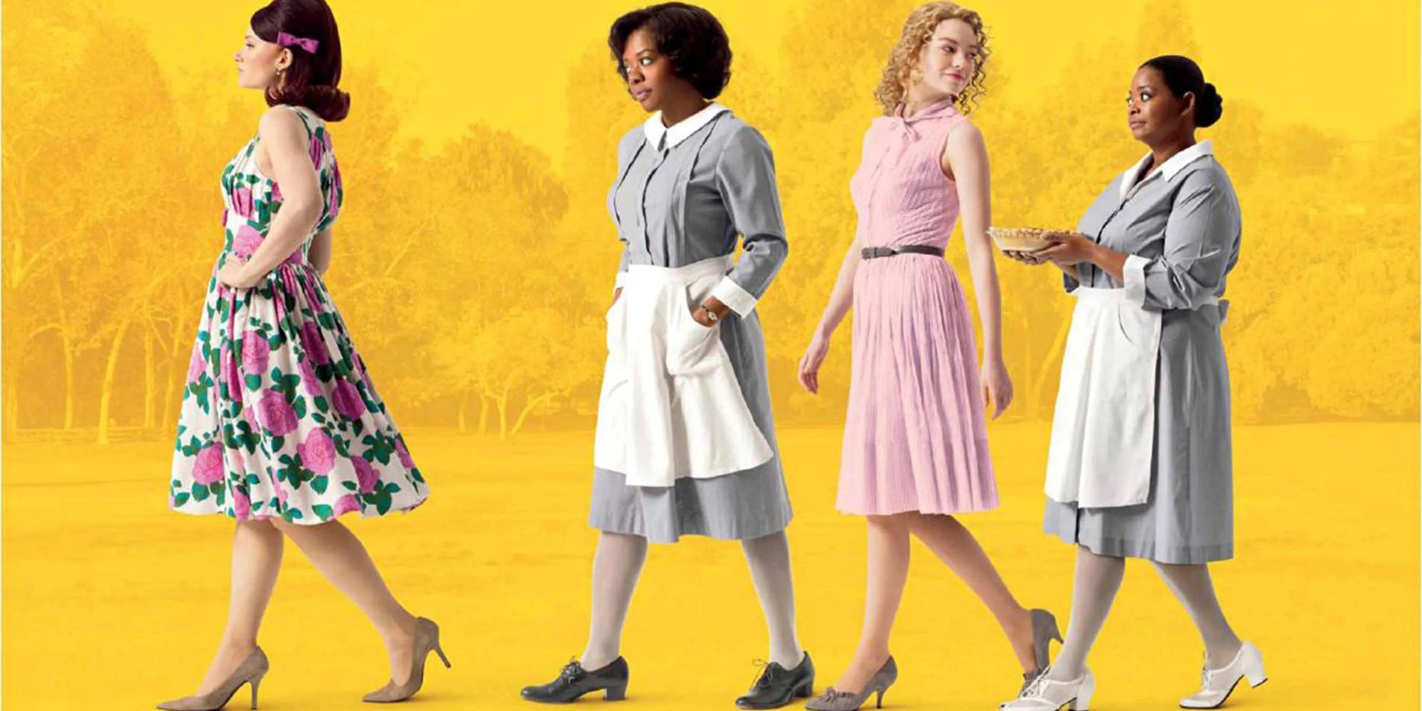 The main cast of The Help in a promotional poster for The Help.