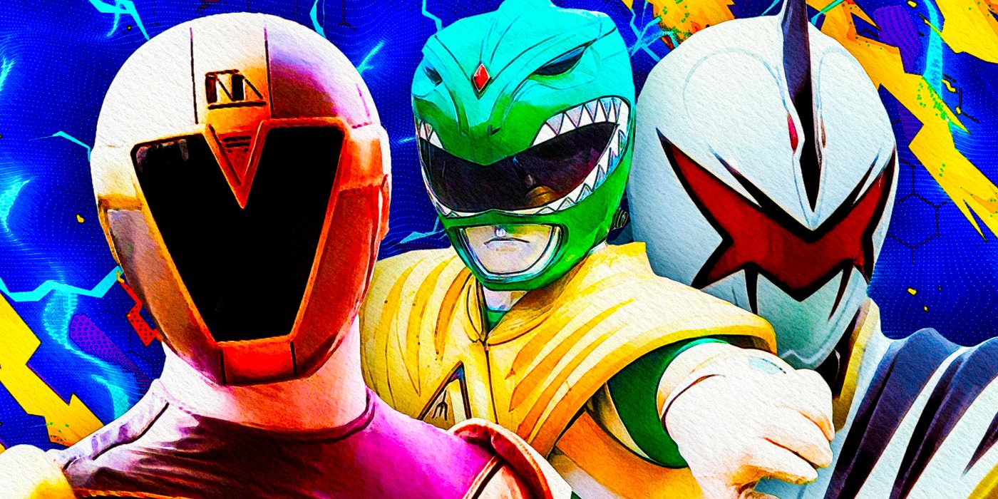Titanium Ranger, Mighty Morphin Green Ranger, and Dino Thunder White Ranger