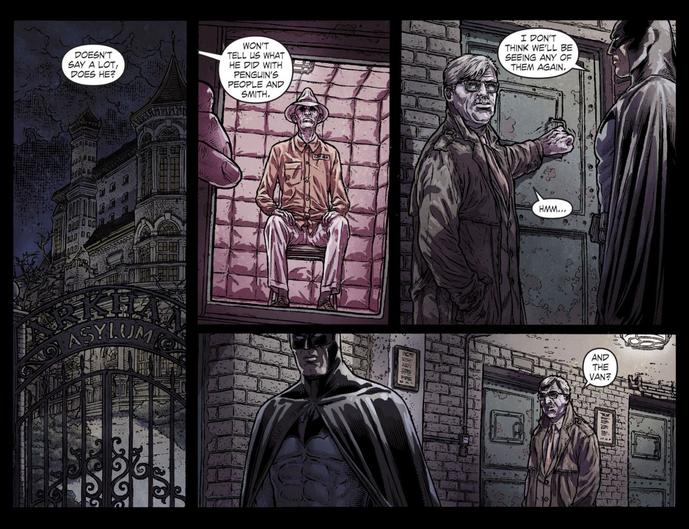 Legends of the Dark Knight #18, the Pale Driver is locked away in Arkham Asylum