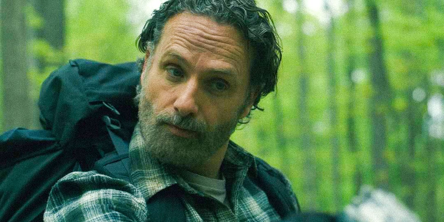 Close-up of Rick Grimes with an expression of disbelief in The Walking Dead: The Ones Who Live