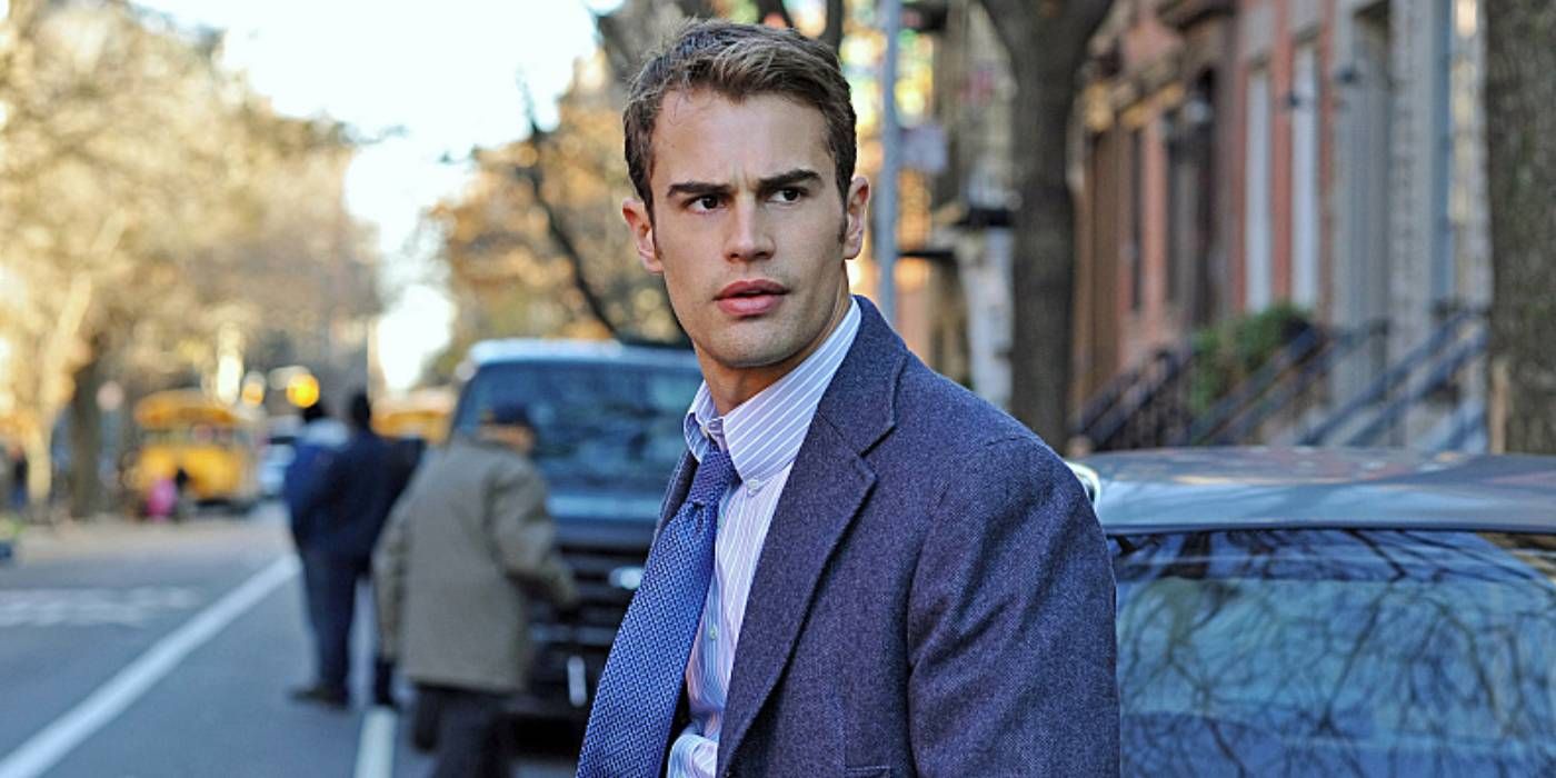 Theo James in a suit in Golden Boy 2013