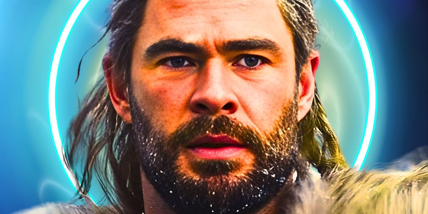 Thor (Chris Hemsworth) starring off into the distance