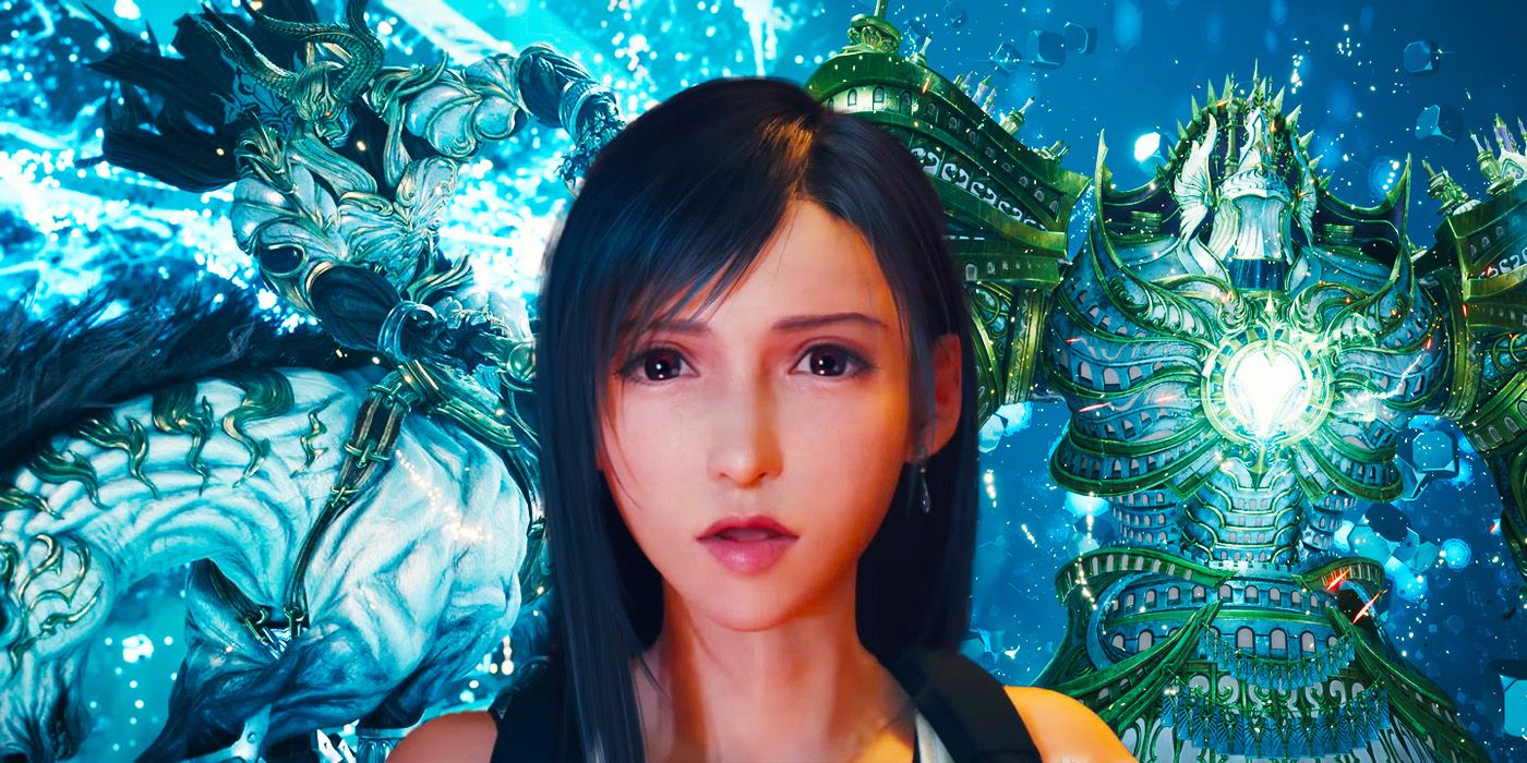 Tifa com Alexander Kujata e Odin de Final Fantasy 7 Rebirth.