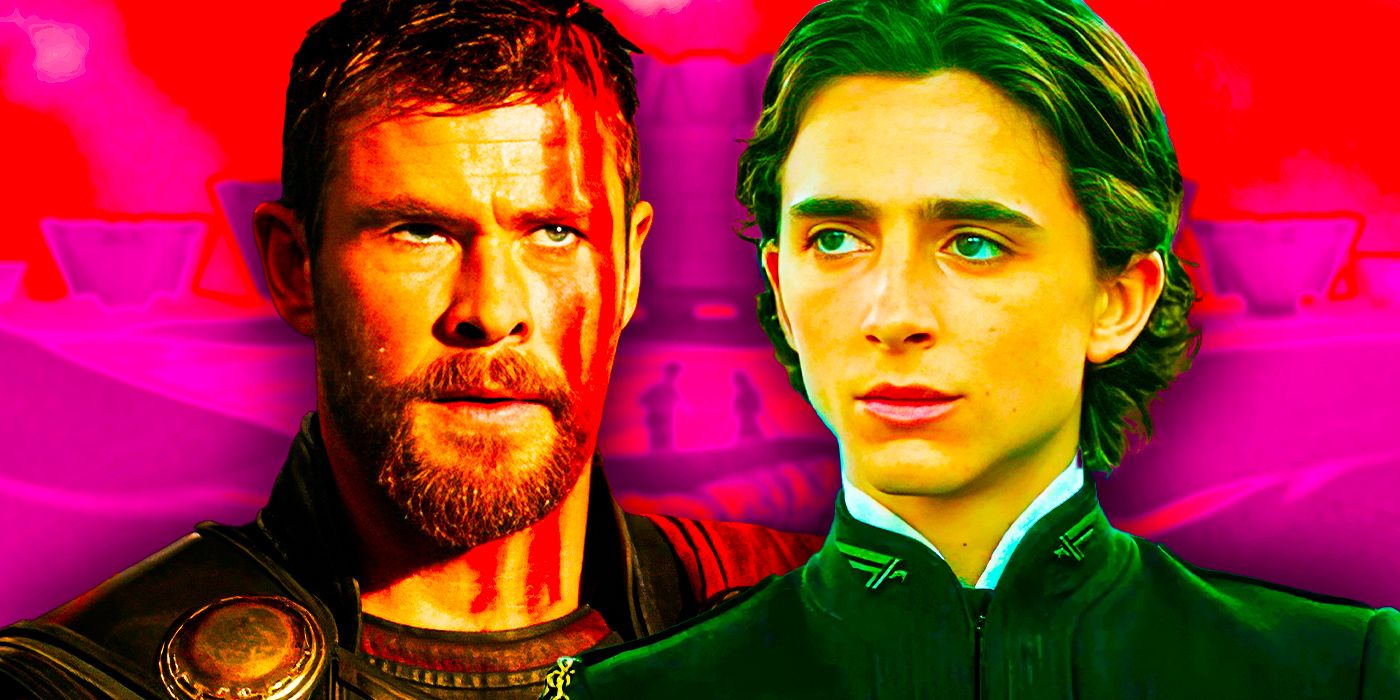 Timothee Chalamet and Chris Hemsworth from Dune and Thor: Ragnarok