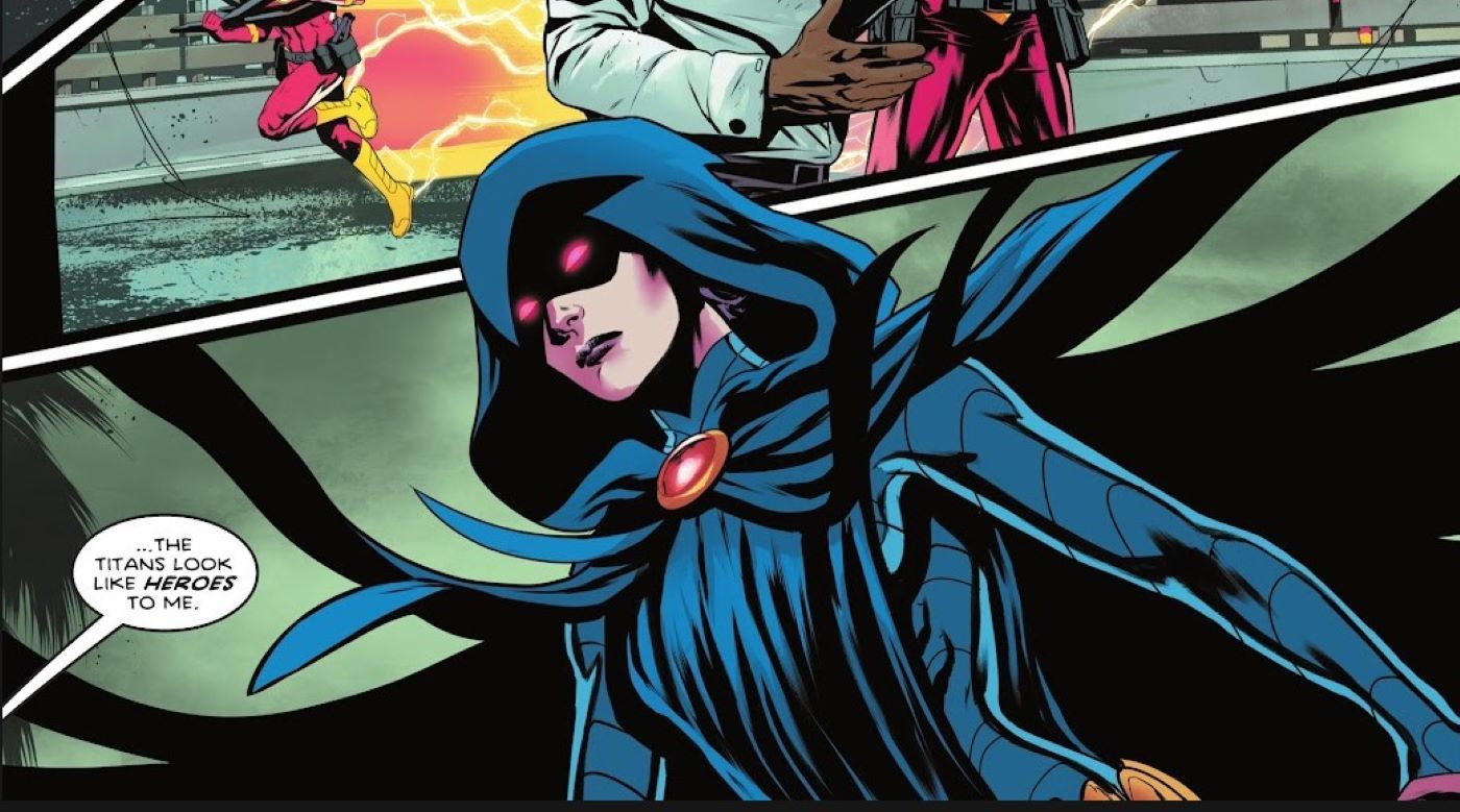 Titans #9 com a participação da Evil Raven 