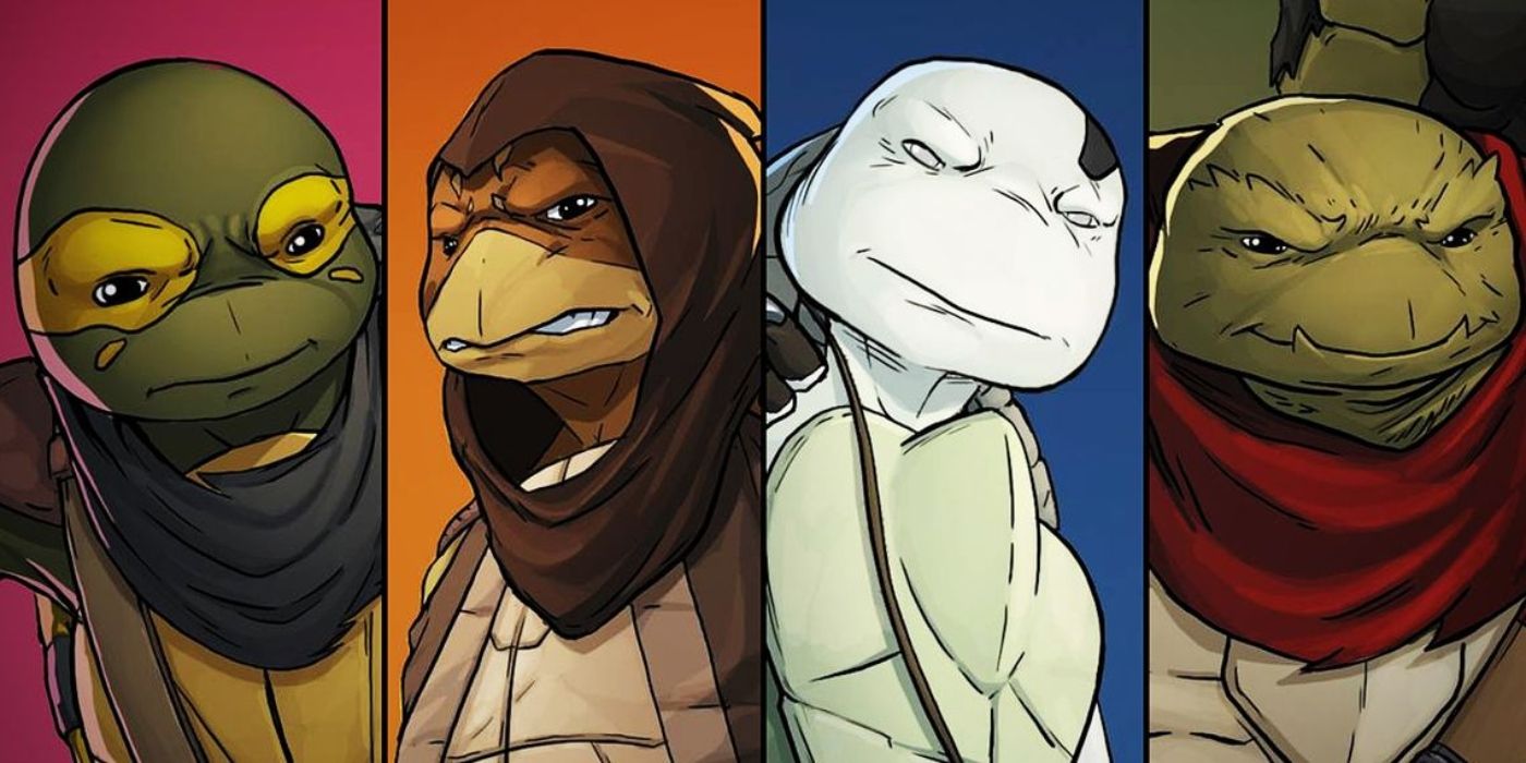 As novas tartarugas da TMNT: Yi, Uno, Moja e Odyn.