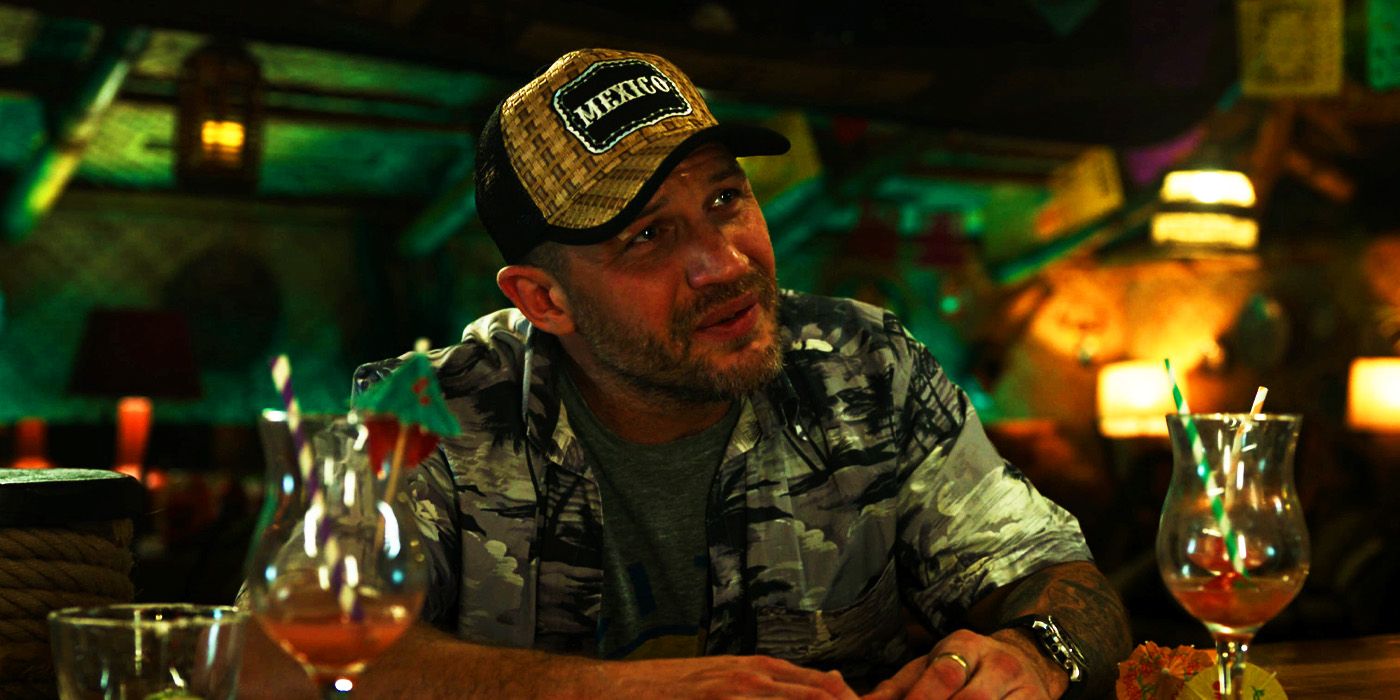 Tom Hardy's Eddie Brock at a bar in Mexico in Spider-Man No Way Home's mid-credits scene