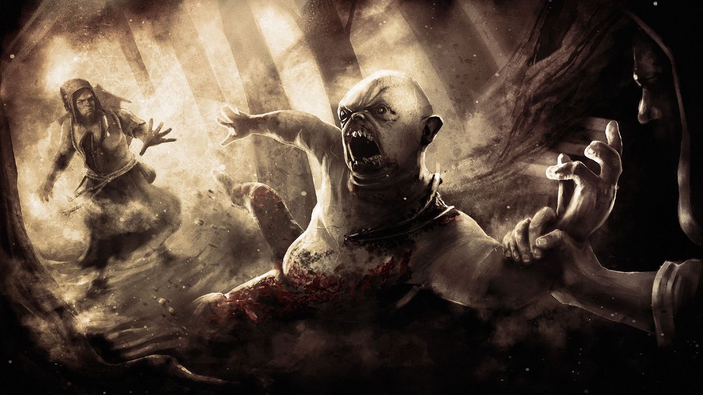 The Twins Encounter the Black Vale in Official Dead by Daylight Artwork