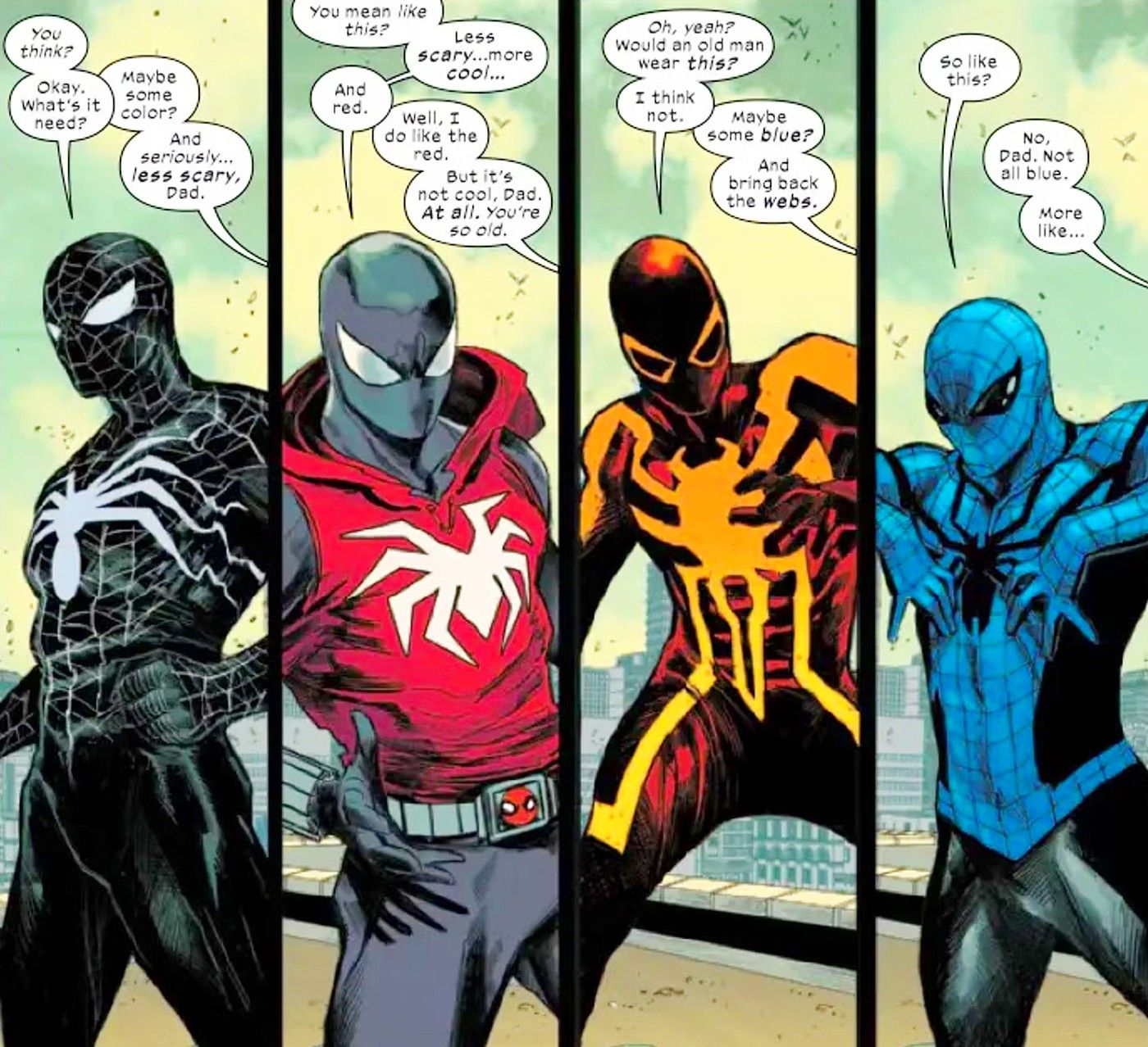 Spider-Man Officially Debuts 4 Wild New Costumes – Which Is Your Favorite?