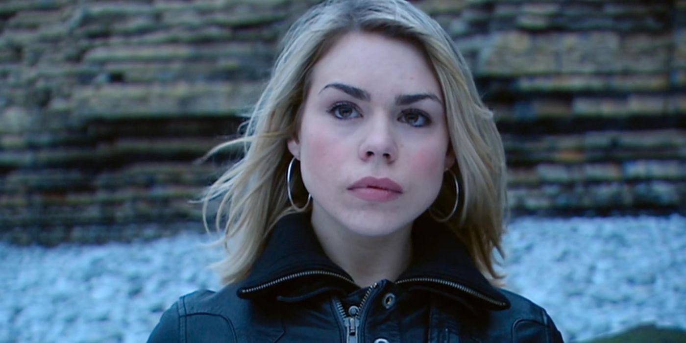 Billie Piper as Rose Tyler on Badwolf Bay during her monologue in the episode Army of Ghosts