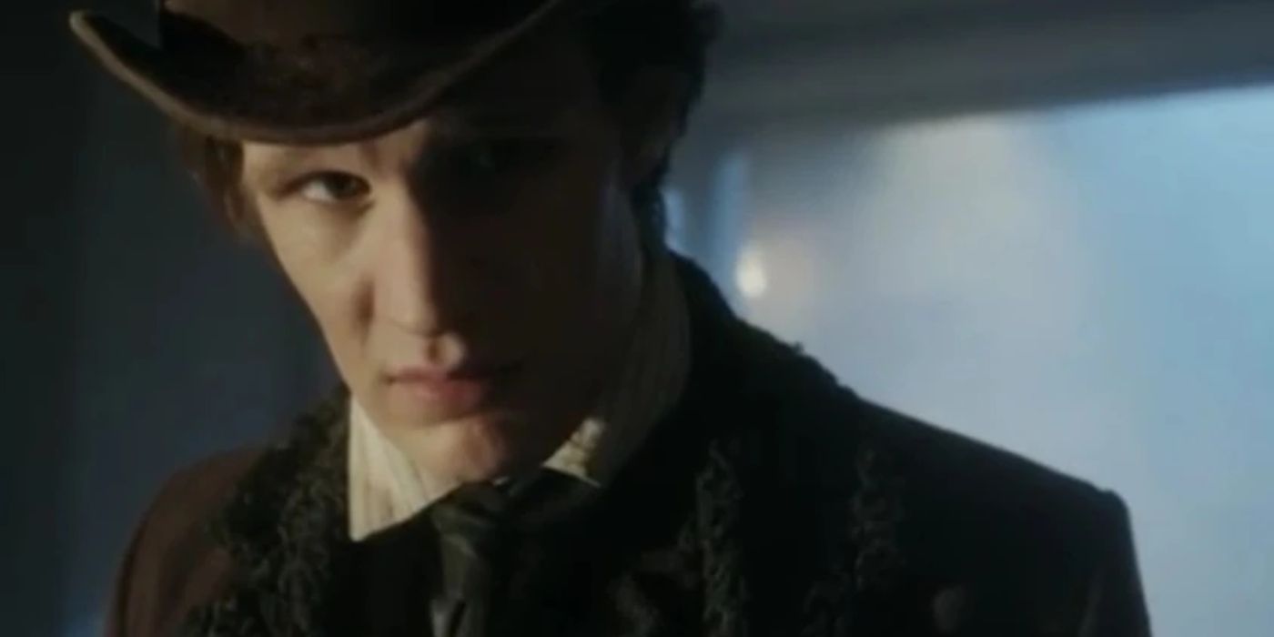 Matt Smith as the 11th Doctor looking gloomy in the Doctor Who special The Great Detective