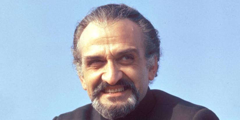 Roger Delgado as the first ever Master smiling in Doctor Who
