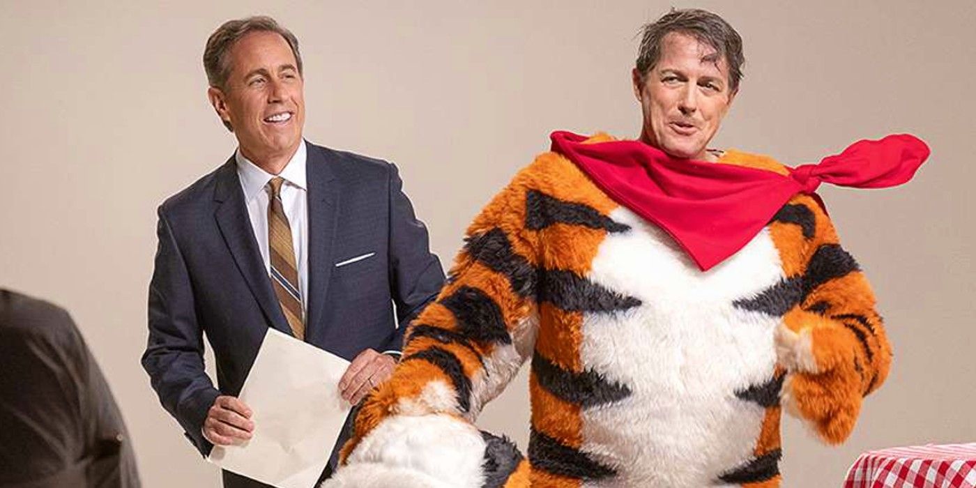 Jerry Seinfeld and Hugh Grant as Tony the Tiger in Unfrosted: The Pop-Tart Story