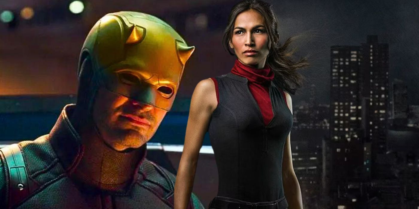 Netflix's Elektra next to Daredevil from She-Hulk