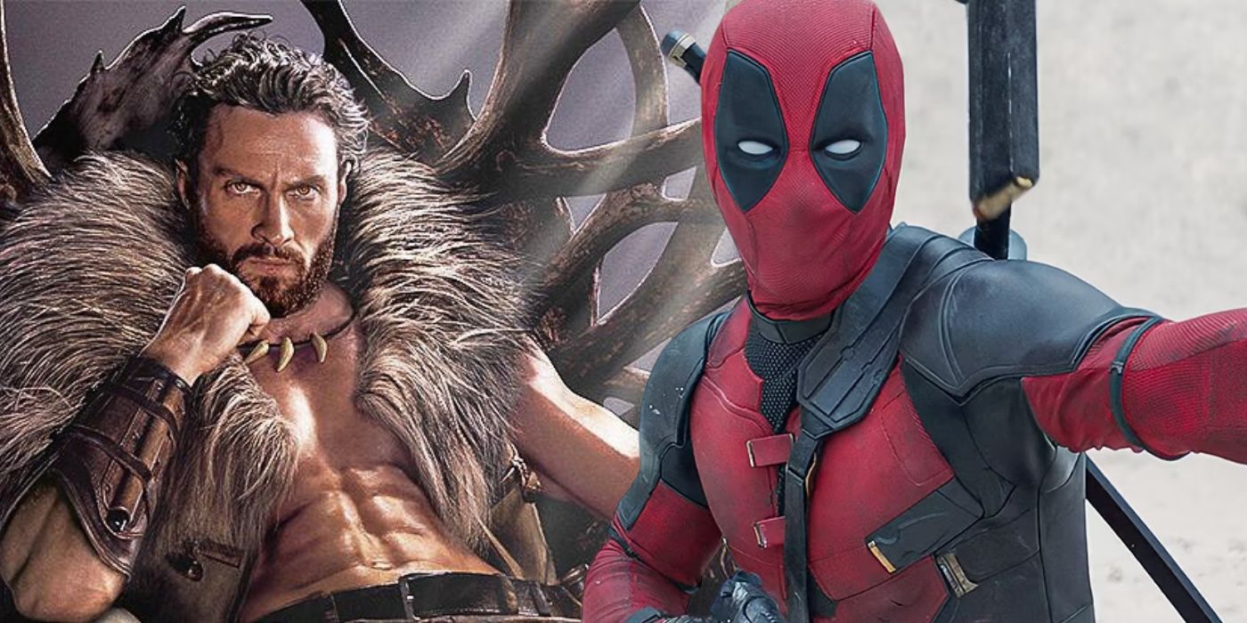 Deadpool de Deadpool & Wolverine e Kraven the Hunter de seu próximo filme