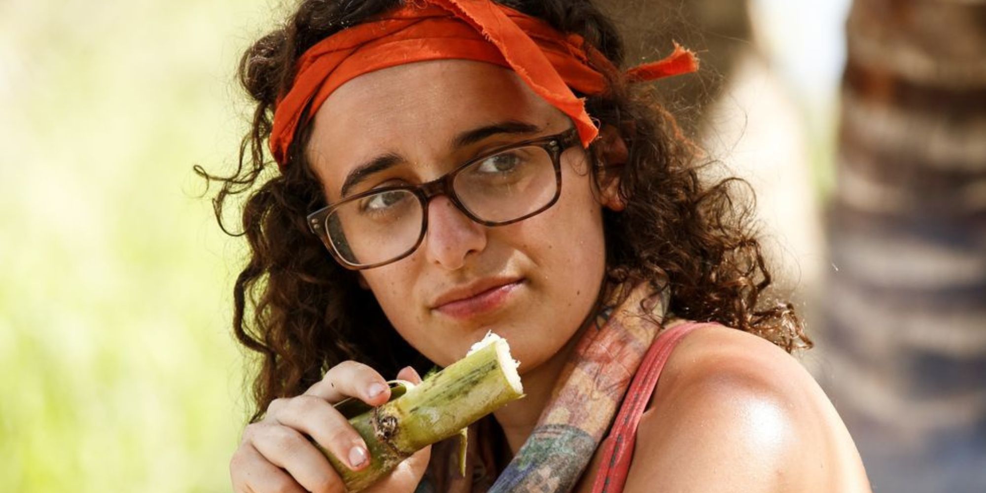 Survivor 33: millennials vs genx hannah shapiro eating sugar cane