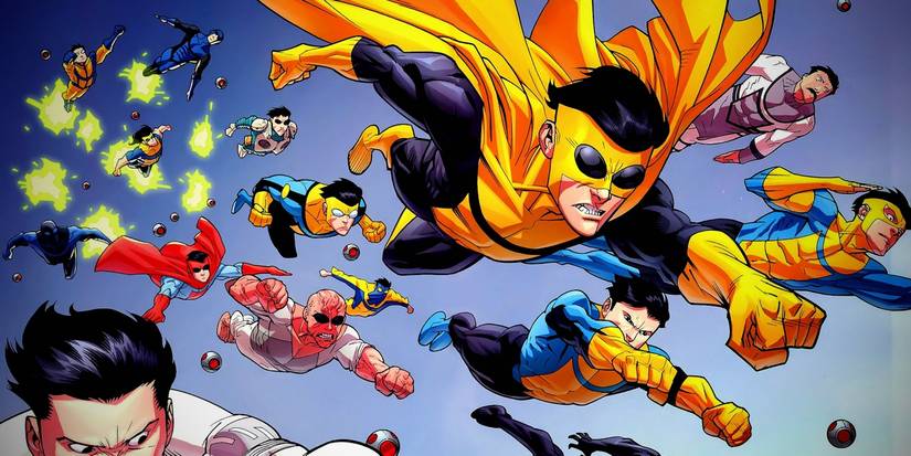 Versions of Mark Attack in The Invincible War Comic