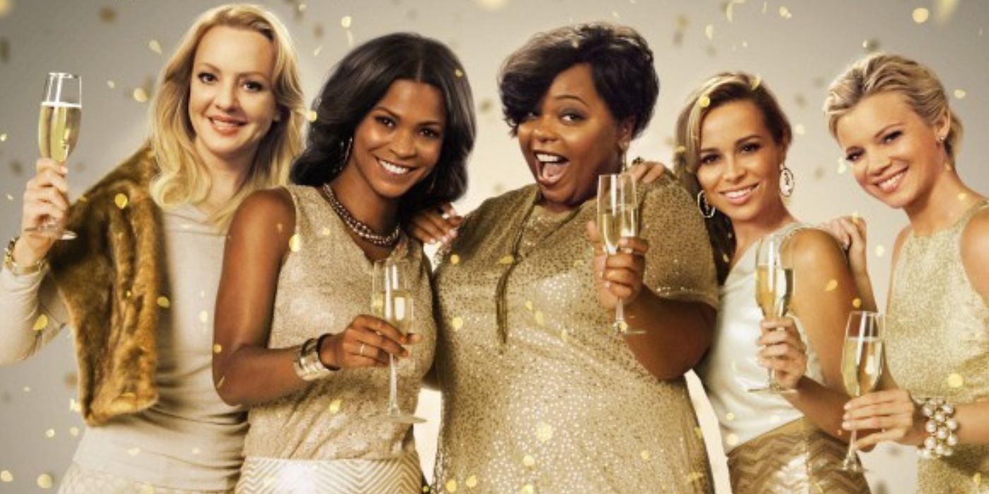 Wendi McLendon-Covey como Jan, Nia Long como May, Cocoa Brown como Lytia, Zulay Henao como Esperanza e Amy Smart como Hillary em The Single Moms Club.