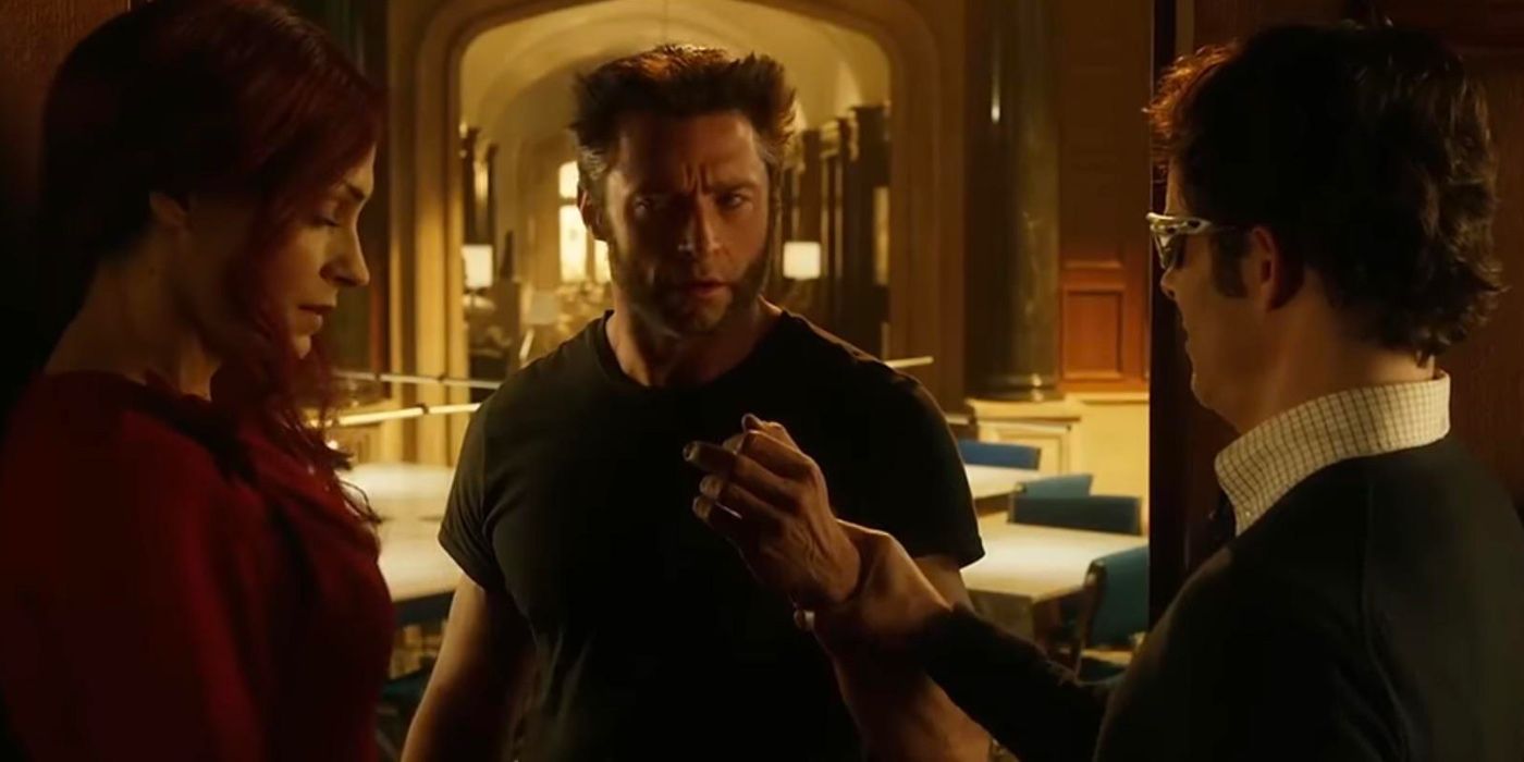 Wolverine, Cylops, and Jean Gray in Days of Future Past Ending