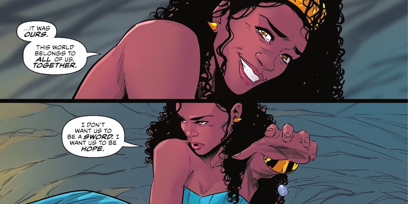 Wonder Woman's sister Nubia on the amazons